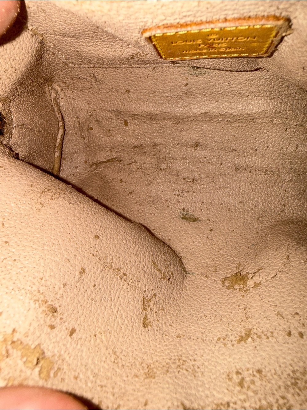 Louis Vuitton Monogram Coated Canvas Pouch in Brown and Gold - Picture 7 of 7